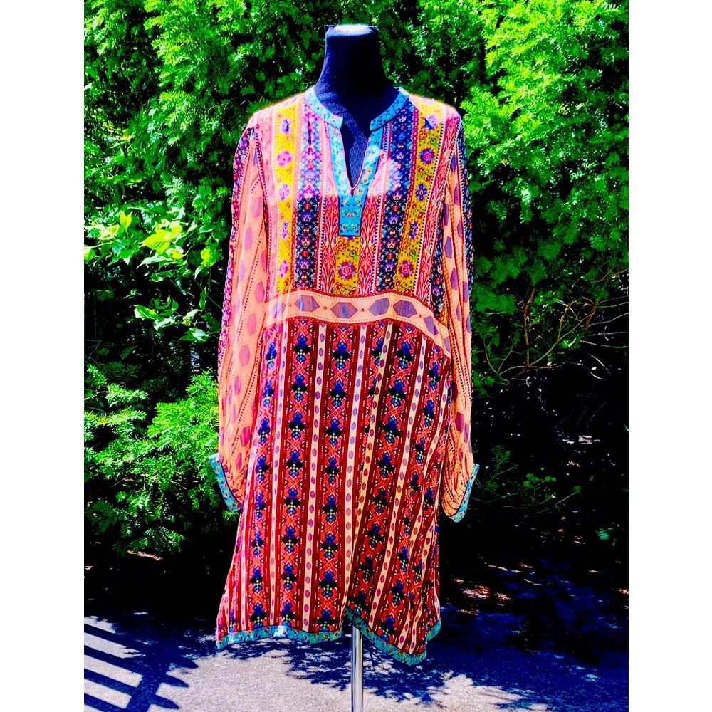 Anthropologie Tanvi Kedia Flowy Dress Gem